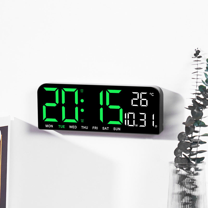 SmartTime - Digitale Wandklok Met Temperatuur, Datum en Alarmfunctie