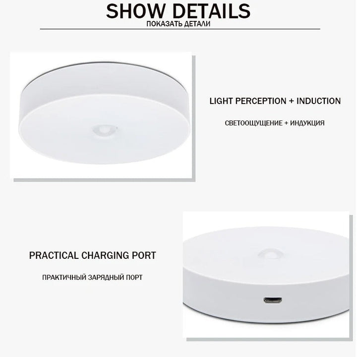 BrightGlow - Zelfklevende Draadloze LED Lamp met Bewegingssensor voor Extra Licht