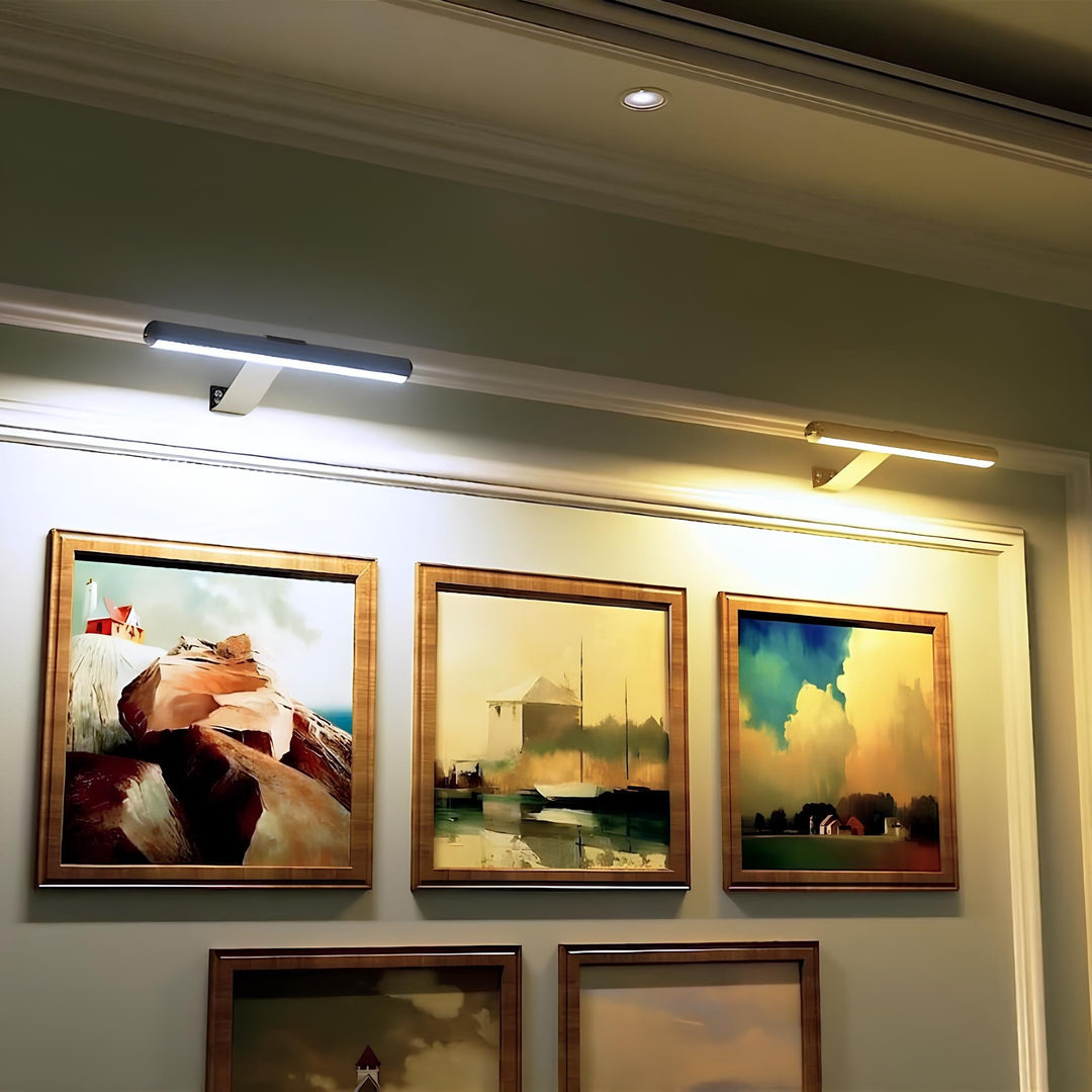 Wandlamp in galeriestijl