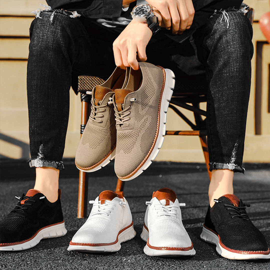 Ademende en ultracomfortabele herensneakers in minimalistisch design – Elias