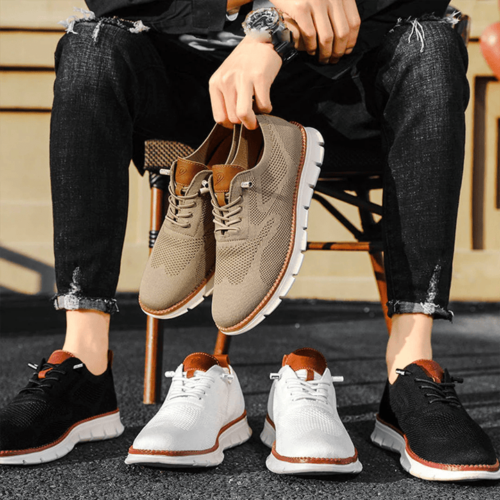 Ademende en ultracomfortabele herensneakers in minimalistisch design – Elias