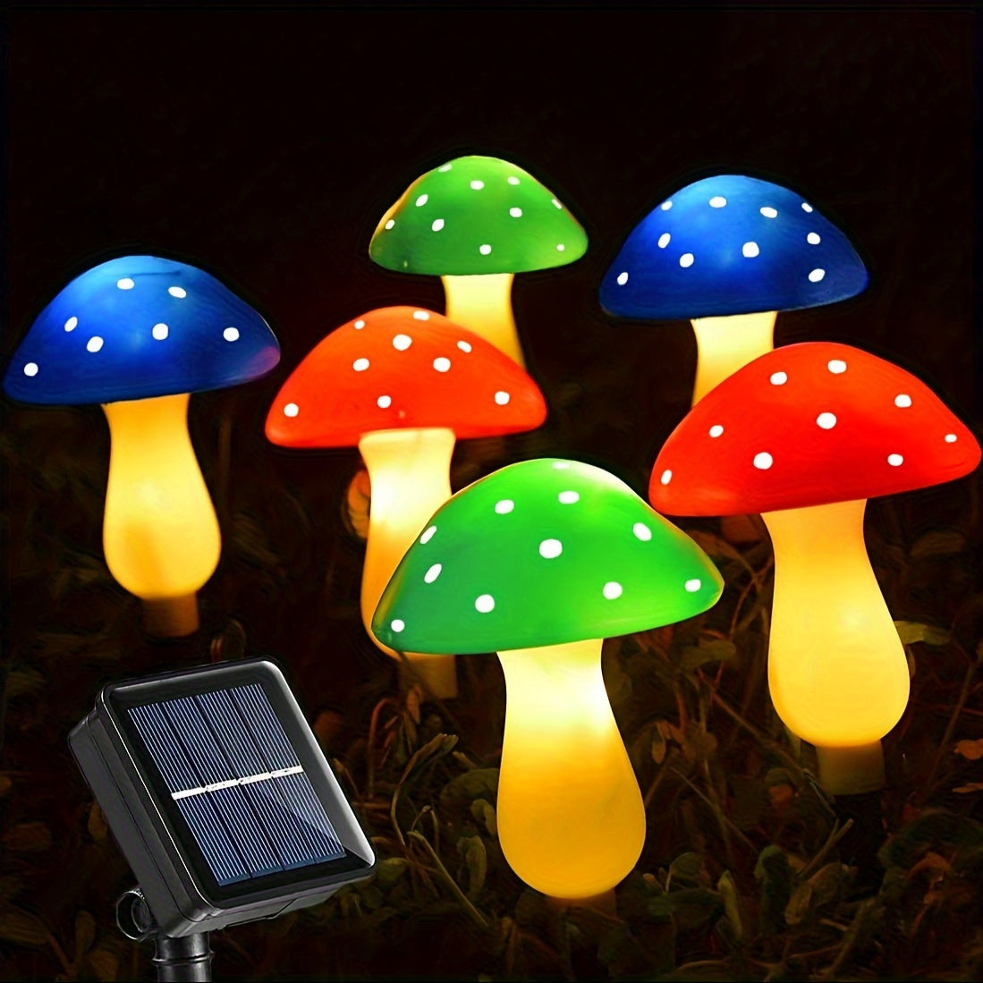 LumeLights - Decoratieve Zonne-paddenstoel Tuinlampen met 8 Verlichtingsmodi