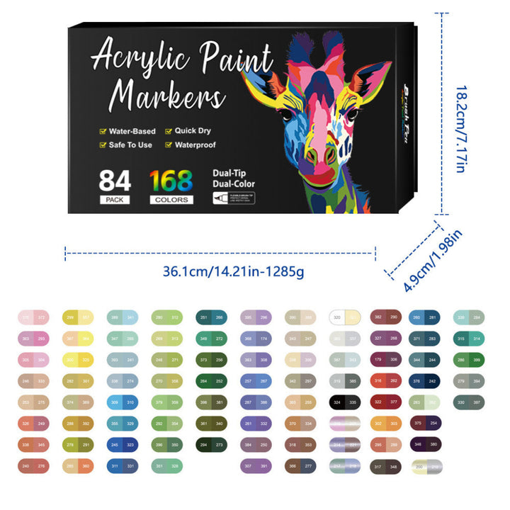 Double-headed Two-color Acrylic Marker Pen Children's Painting