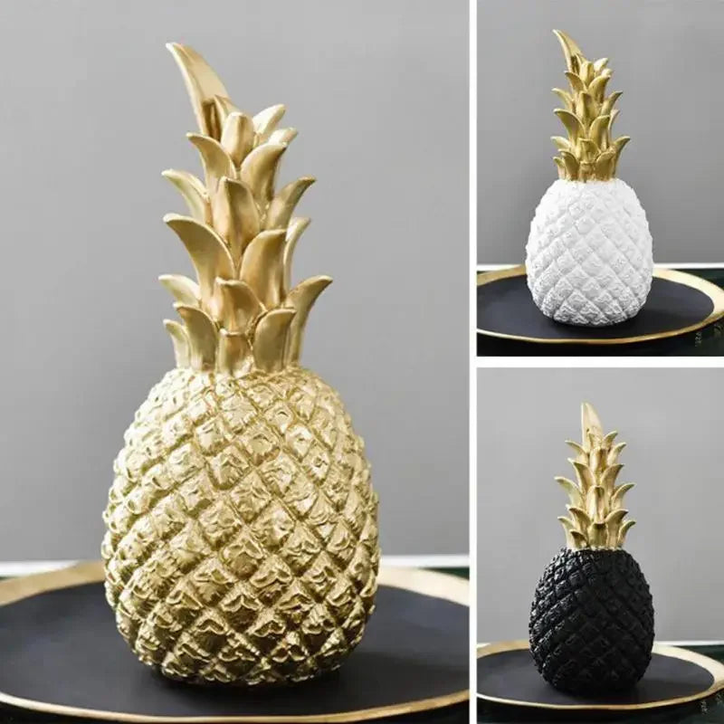 GoldenGlow - Gouden Ananas Decoratie Voor Luxe Interieurs