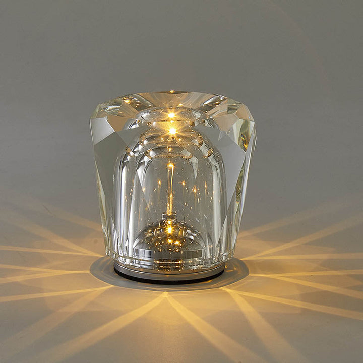 LuminousGlow - Moderne Kristal LED Tafellamp Voor Elegante Verlichting