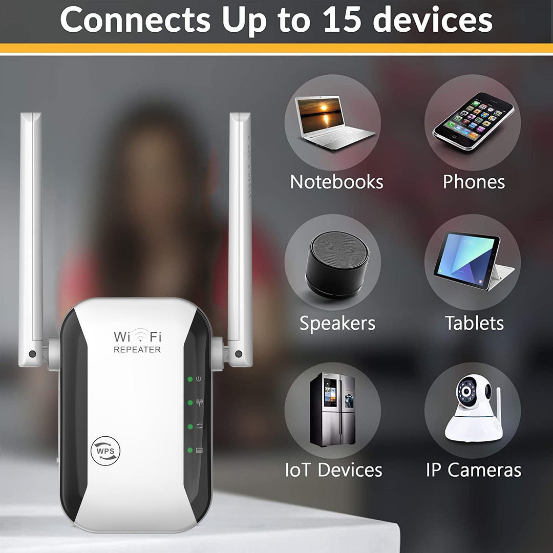 SignalMax - Draadloze WiFi Versterker & Range Extender voor Stabiel Internet Thuis & Kantoor
