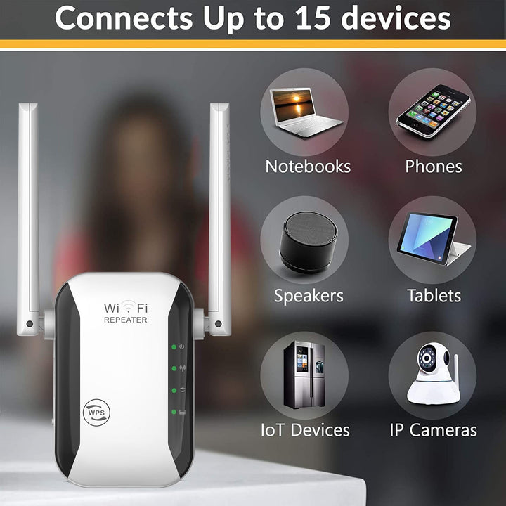 SignalMax - Draadloze WiFi Versterker & Range Extender voor Stabiel Internet Thuis & Kantoor
