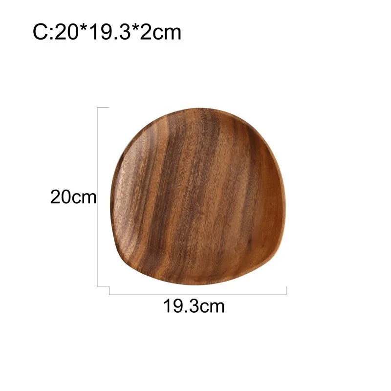 WoodElegance - Houten Borden Set | Handgemaakt, Duurzaam & Perfect voor Serveren