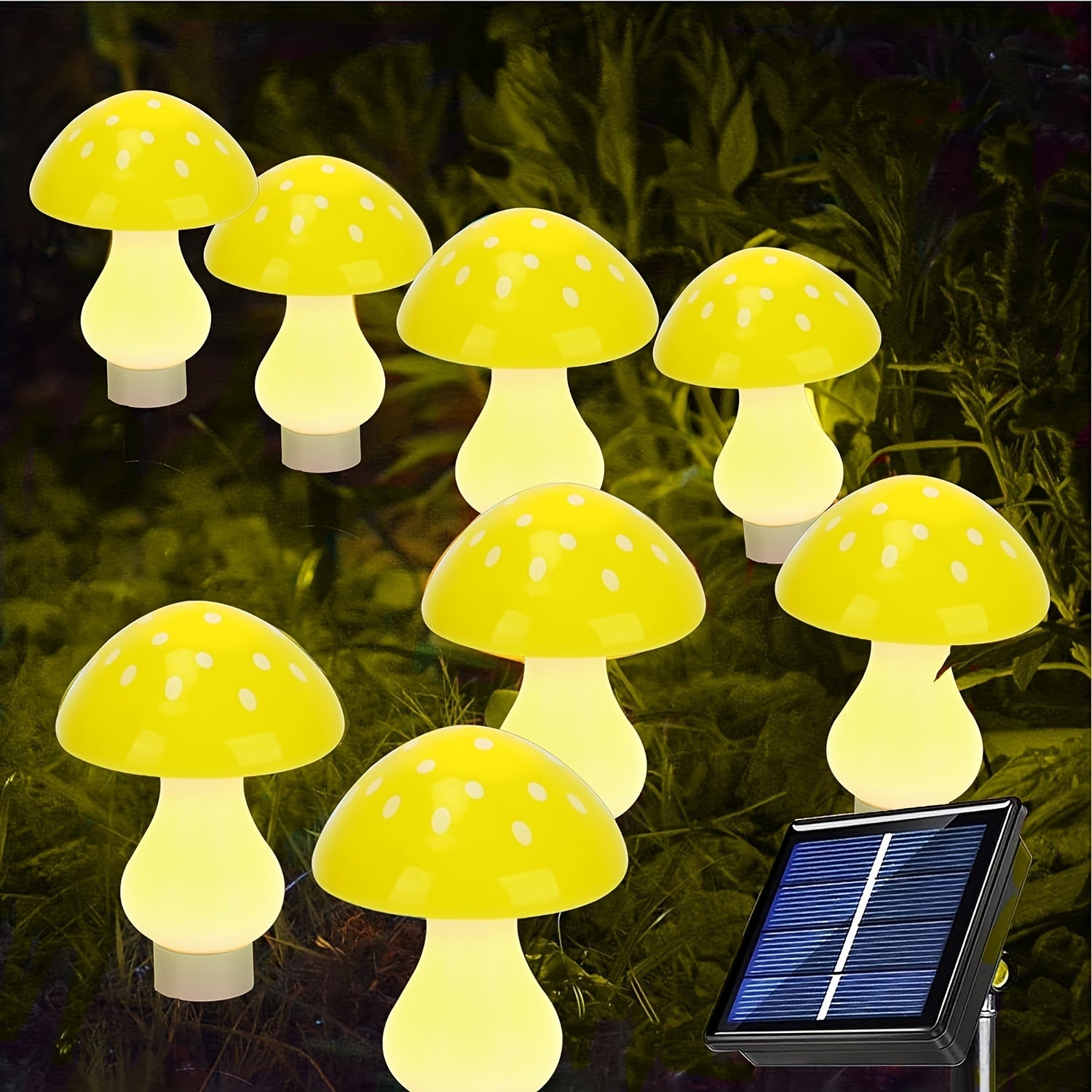 LumeLights - Decoratieve Zonne-paddenstoel Tuinlampen met 8 Verlichtingsmodi