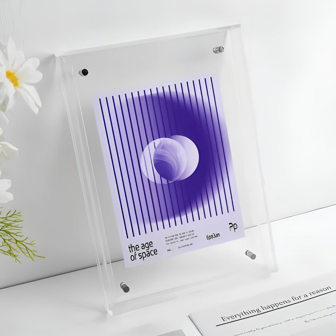Neon acryl fotolijst – retro jaren 80-stijl, moderne decoratieve fotolijst