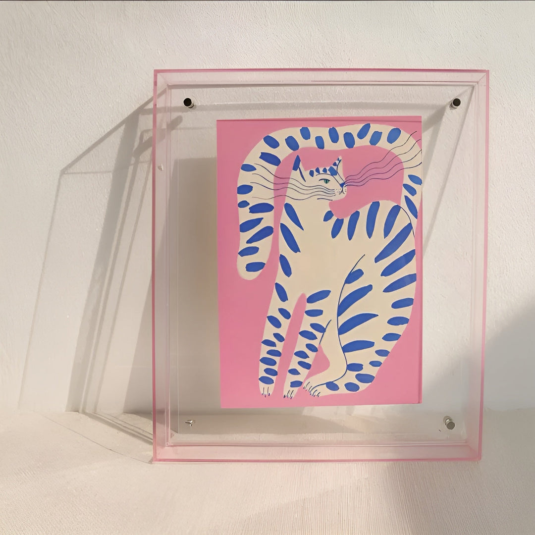 Neon acryl fotolijst – retro jaren 80-stijl, moderne decoratieve fotolijst