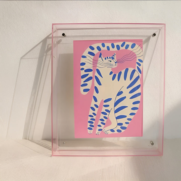 Neon acryl fotolijst – retro jaren 80-stijl, moderne decoratieve fotolijst