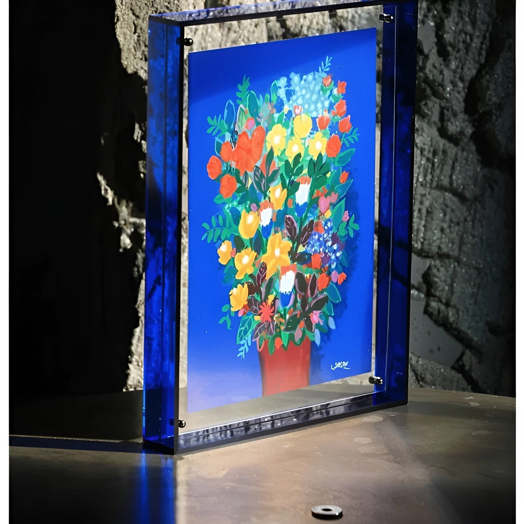 Neon acryl fotolijst – retro jaren 80-stijl, moderne decoratieve fotolijst