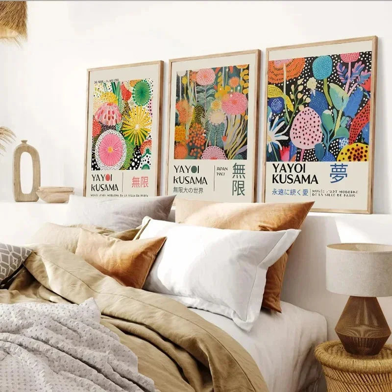 Levendige wanddecoratie met Japanse inspiratie