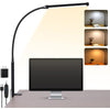 GlowLite - LED Bureaulamp met Klem, Flexibele Arm, Oogvriendelijk Licht, 3 Modi, USB-Aansluiting