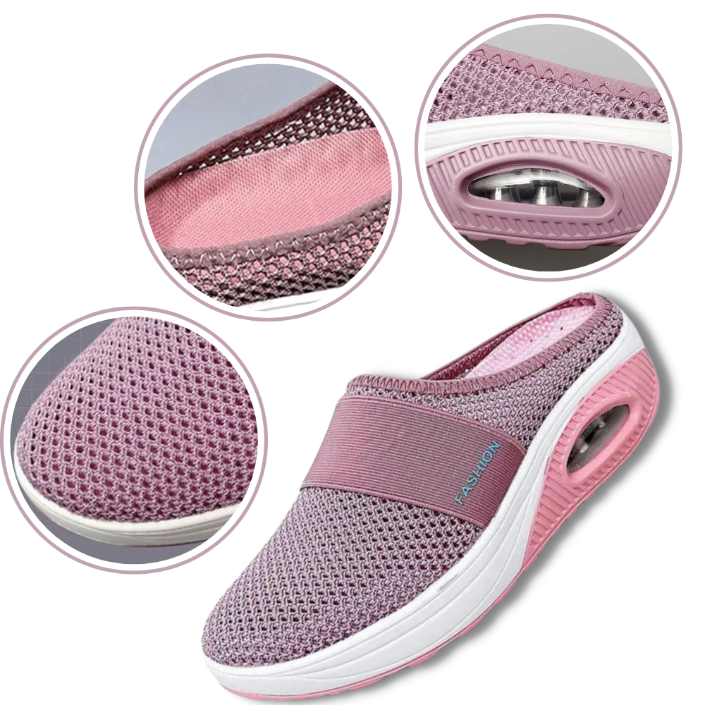 Gedempte instapschoenen voor dames, casual wandelschoenen