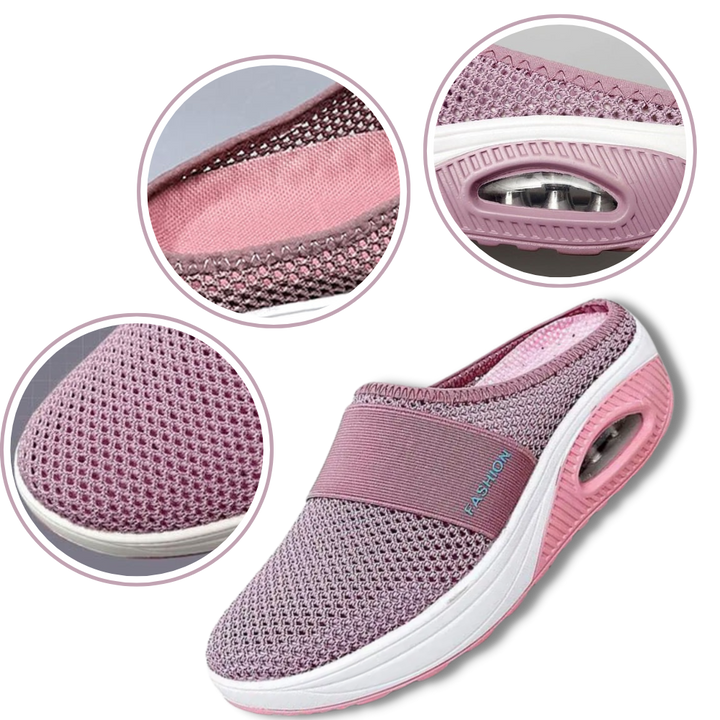 Gedempte instapschoenen voor dames, casual wandelschoenen