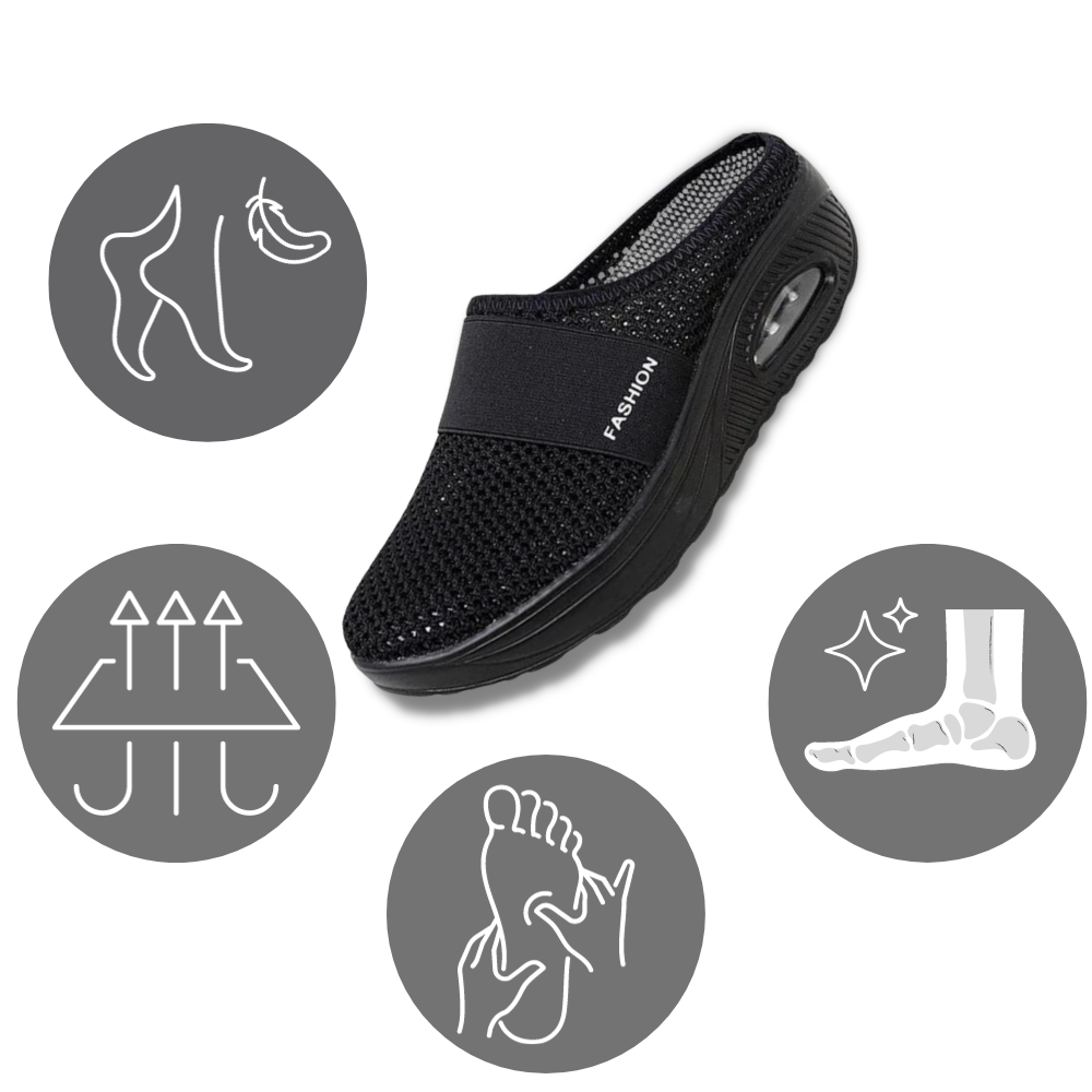 Gedempte instapschoenen voor dames, casual wandelschoenen
