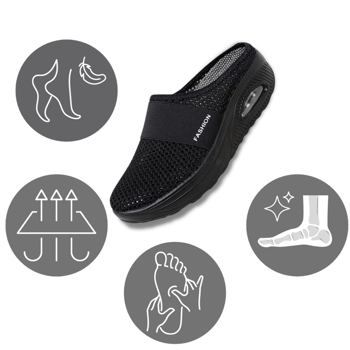 Gedempte instapschoenen voor dames, casual wandelschoenen