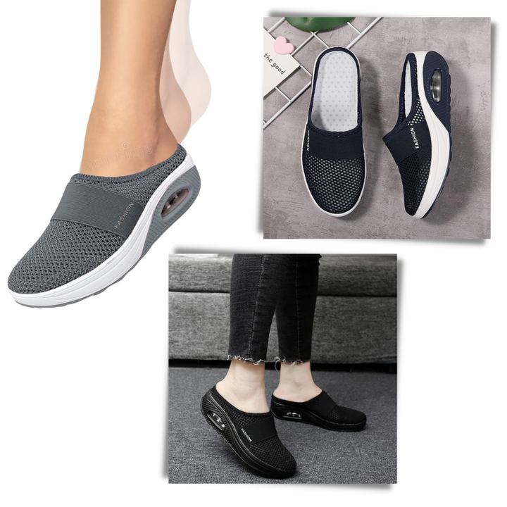 Gedempte instapschoenen voor dames, casual wandelschoenen