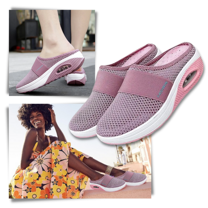 Gedempte instapschoenen voor dames, casual wandelschoenen