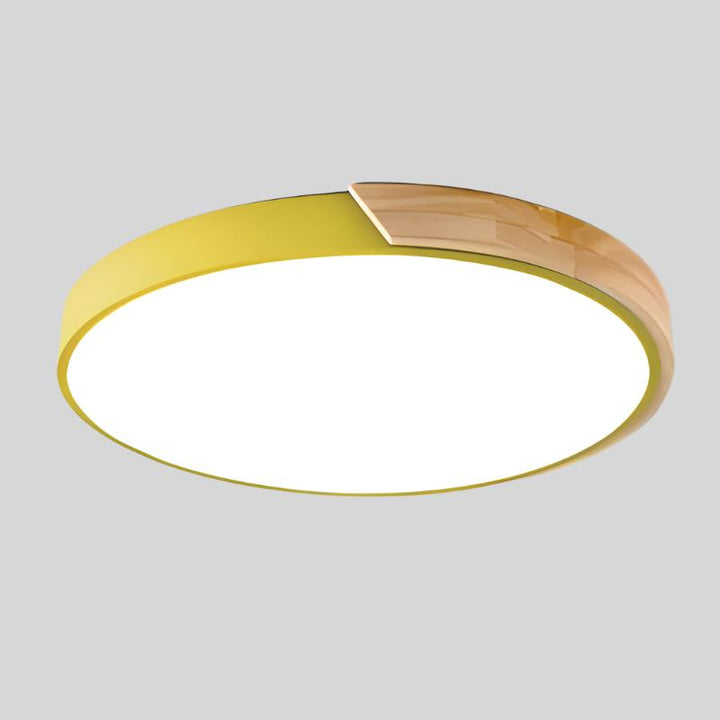 Dunne ronde plafondlamp, modern minimalistisch licht voor je huis
