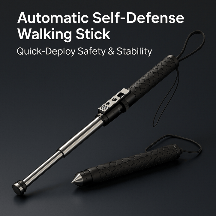 Automatische Wandelstok voor Zelfverdediging met Stabiliteitsondersteuning