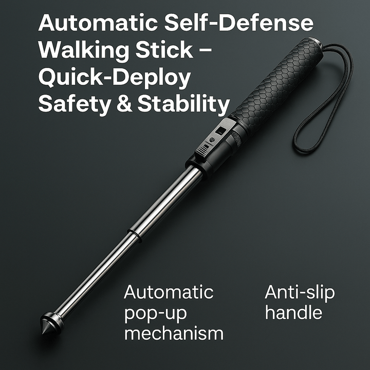 Automatische Wandelstok voor Zelfverdediging met Stabiliteitsondersteuning