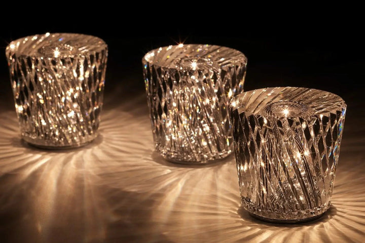 Oplaadbare kristallen tafellamp met diamantdesign – luxe editie