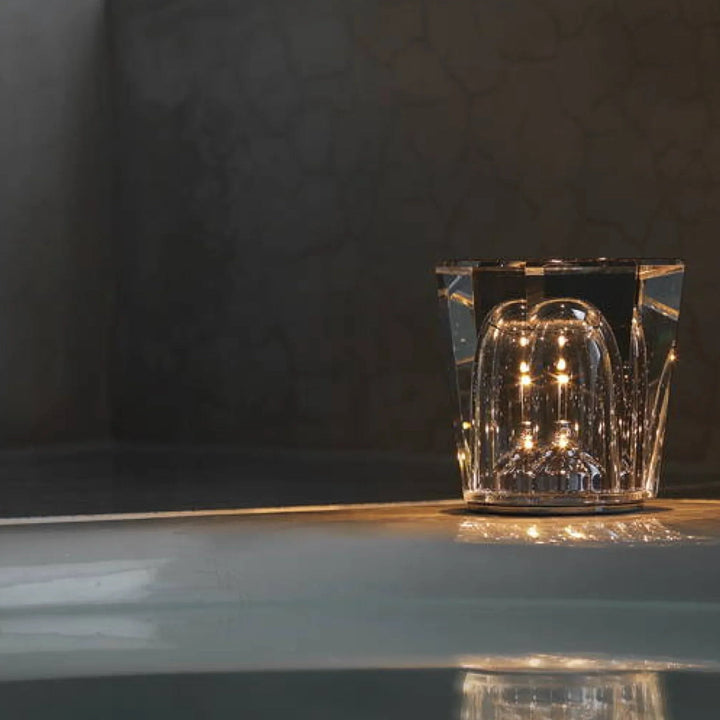Oplaadbare kristallen tafellamp met diamantdesign – luxe editie