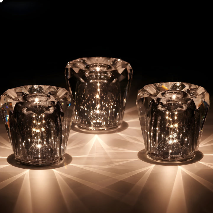 Oplaadbare kristallen tafellamp met diamantdesign – luxe editie