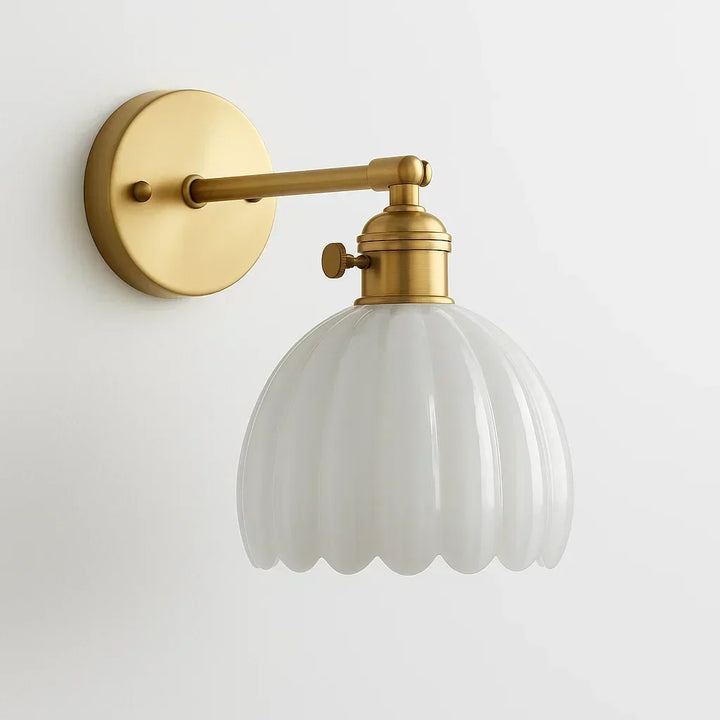 Wandlamp in tulpstijl, vintage retro bloemenwandlamp