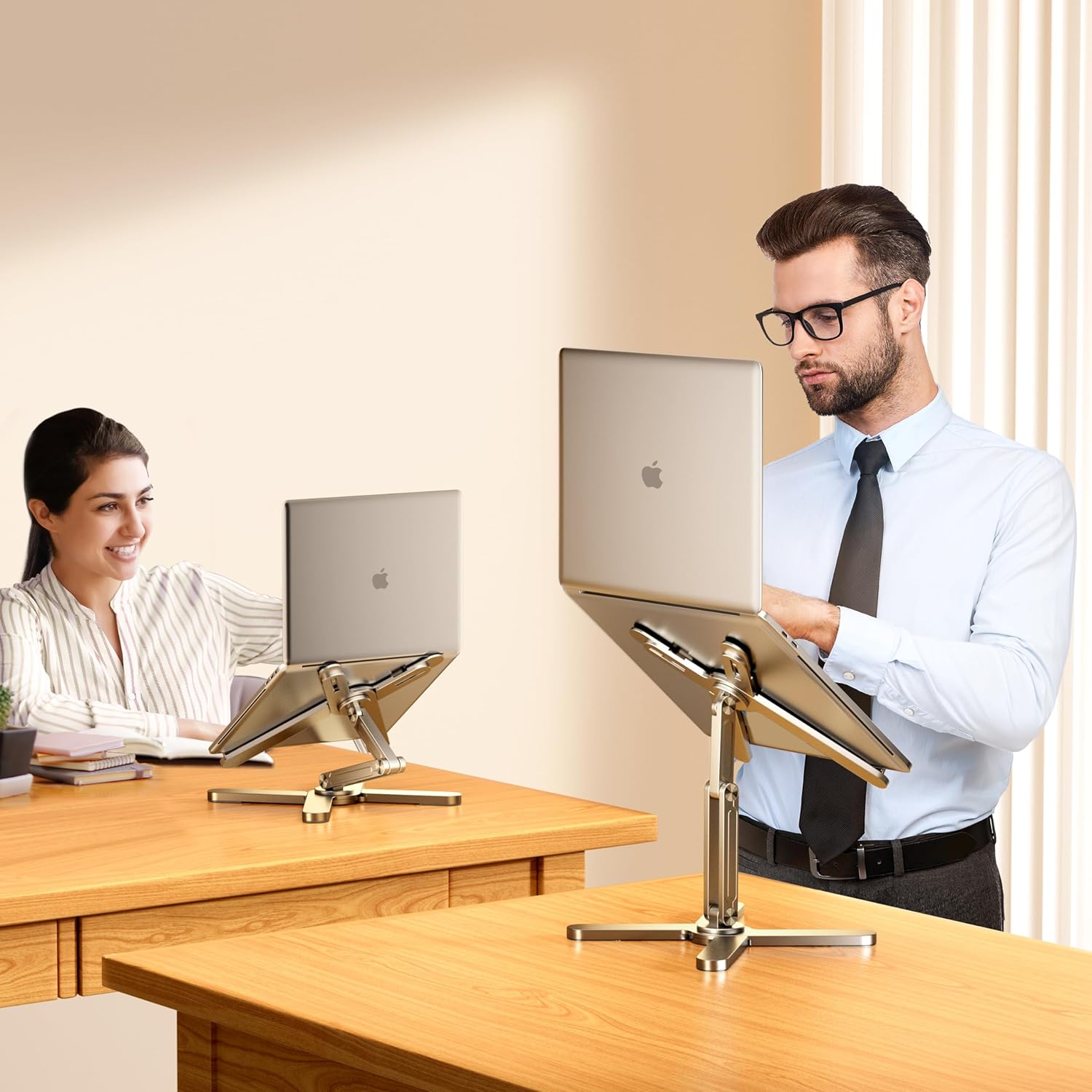 ElevatePro - Ergonomische Laptopstandaard van Aluminium voor MacBook, Tablet & iPad