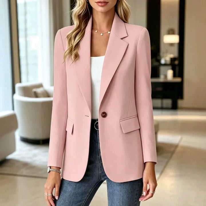 Lange Blazer met Reverskraag