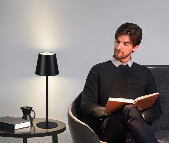 Draagbare oplaadbare LED-tafellamp met touchbediening