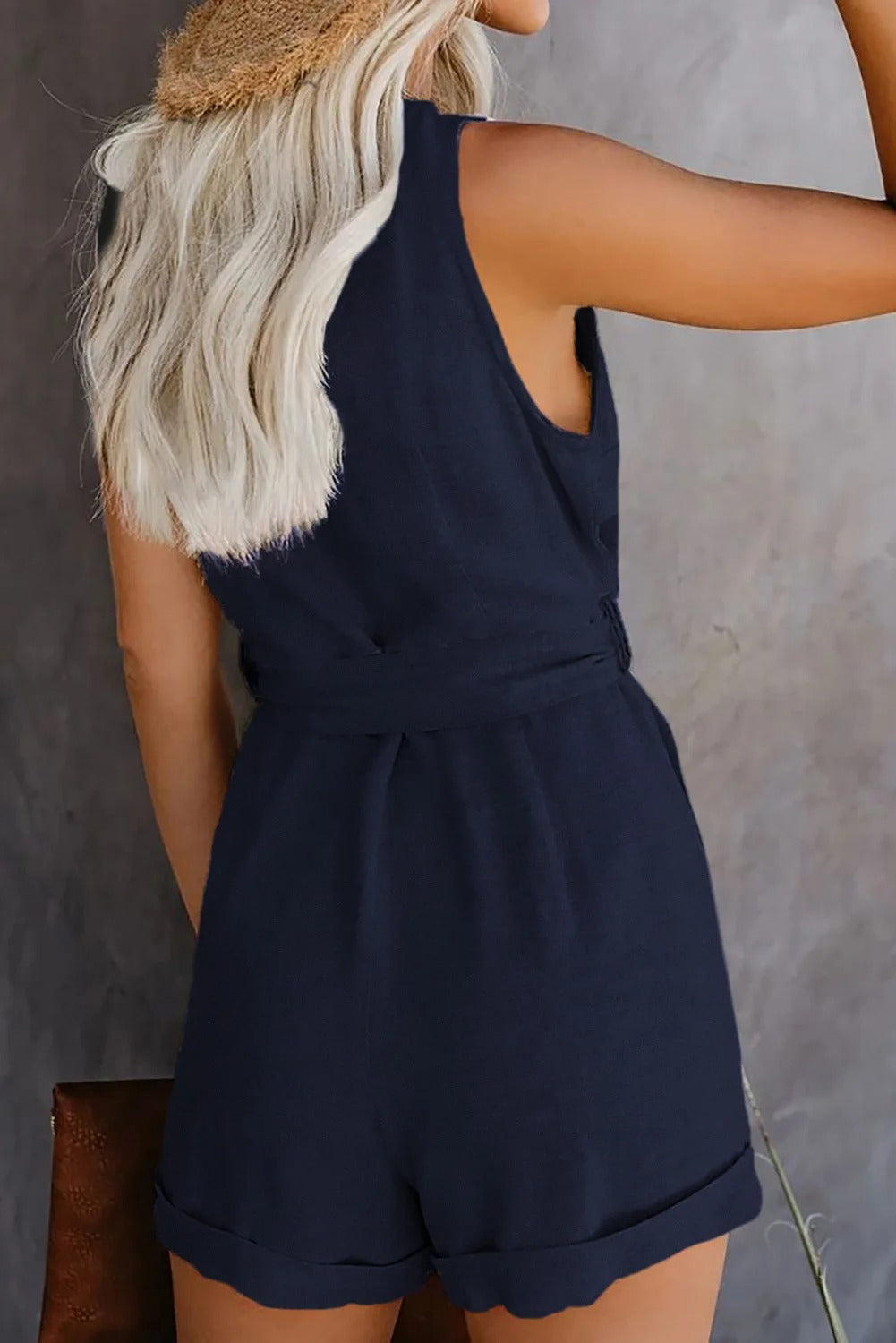 Nina Stijlvolle Korte Jumpsuit met Zakken