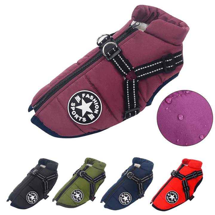 PupGuard - Winterjas voor honden met tuigje