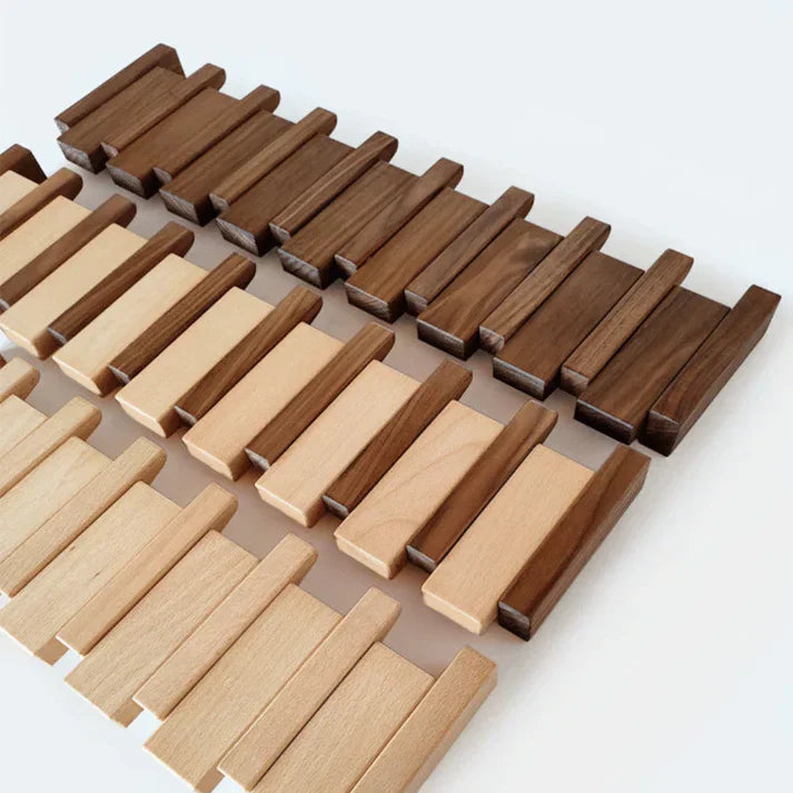 HarmonyHook - Houten Kapstok Met Stijlvol Piano Design