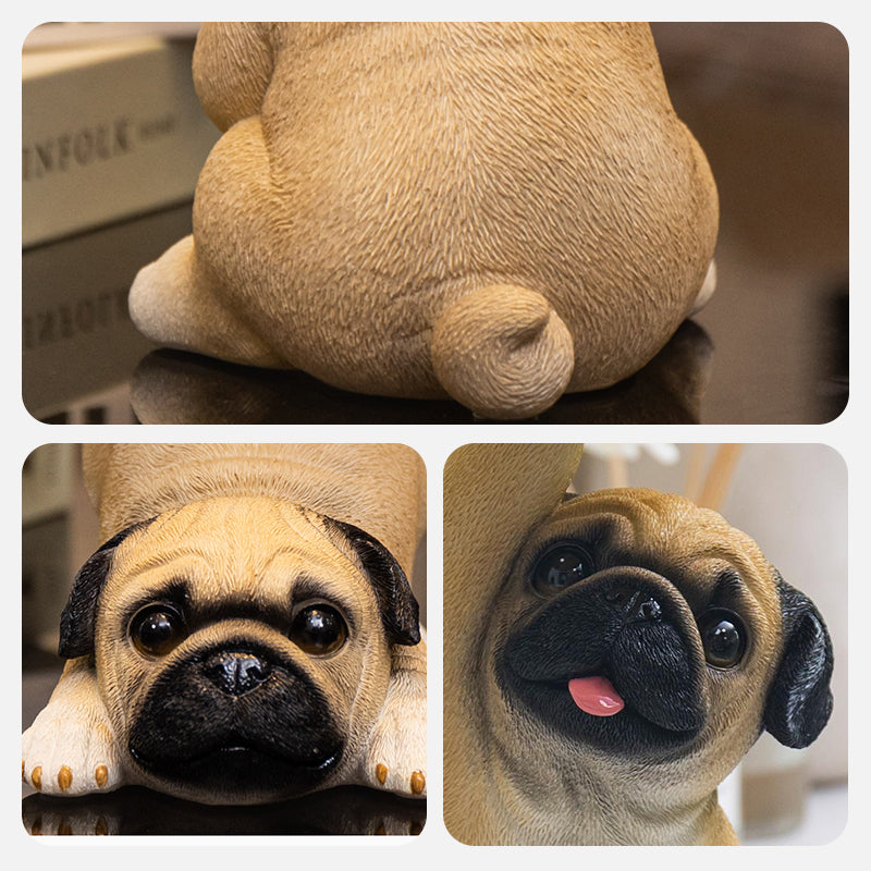 PetBuddy - Decoratieve Hond Standbeeld Met Dienblad Voor Sleutels & Accessoires