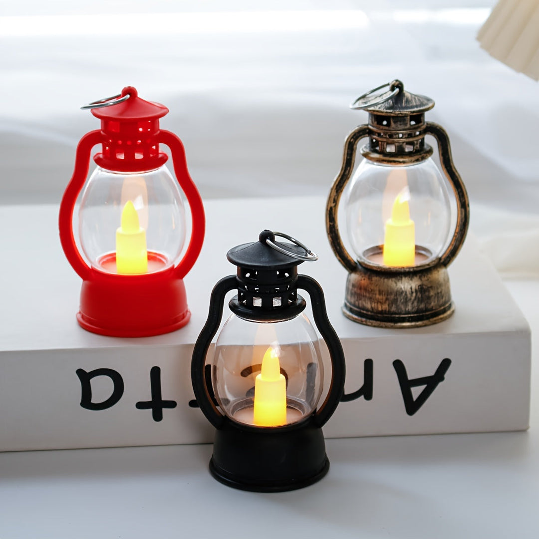 GlowLoom - Vintage LED Lantaarn op Batterijen voor Sfeervolle Decoratie