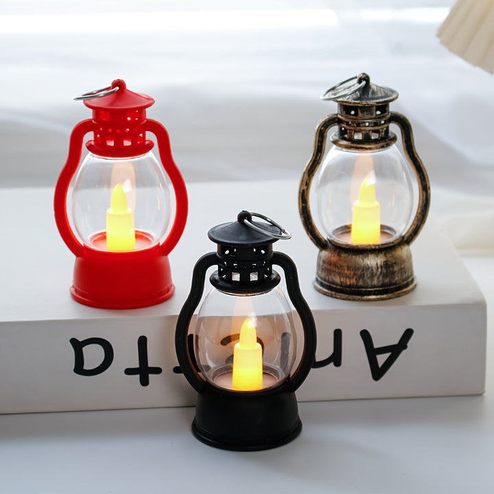 GlowLoom - Vintage LED Lantaarn op Batterijen voor Sfeervolle Decoratie
