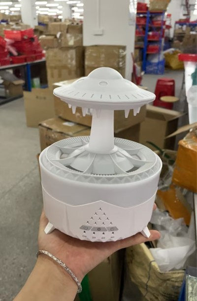 Regenwolk diffuser met afstandsbediening, 350 ml en tot 10 uur regen