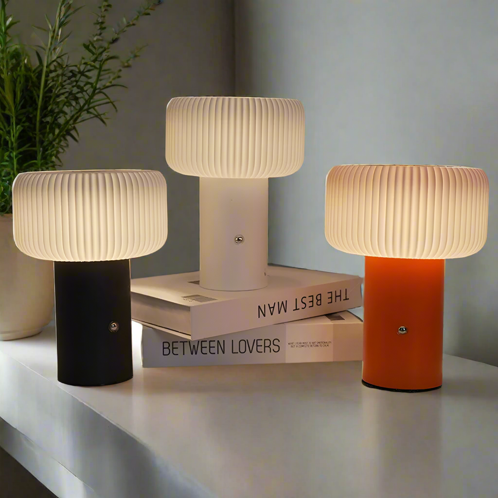 GlowShroom - Sfeervolle Lamp met Natuurlijke Champignonlook, 3 Lichtstanden