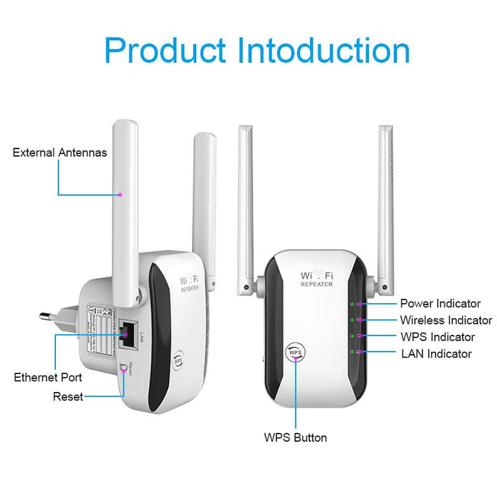 SignalMax - Draadloze WiFi Versterker & Range Extender voor Stabiel Internet Thuis & Kantoor