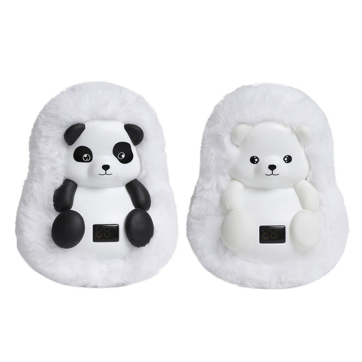 Oplaadbare pluche handwarmer als ijsbeer of panda