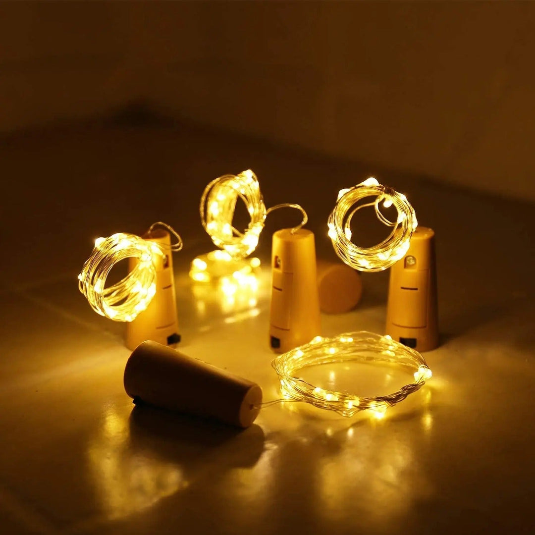 MagicLights - LED Fles Kurk Sfeerlampjes Voor Warme Sfeerdecoratie