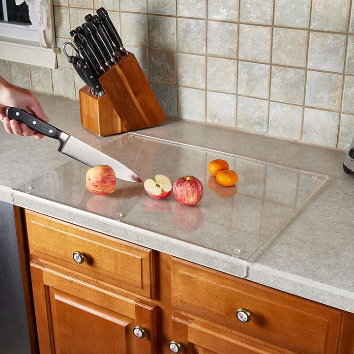 CrystalChef - Transparante Snijplank Met Antislip & Moderne Look