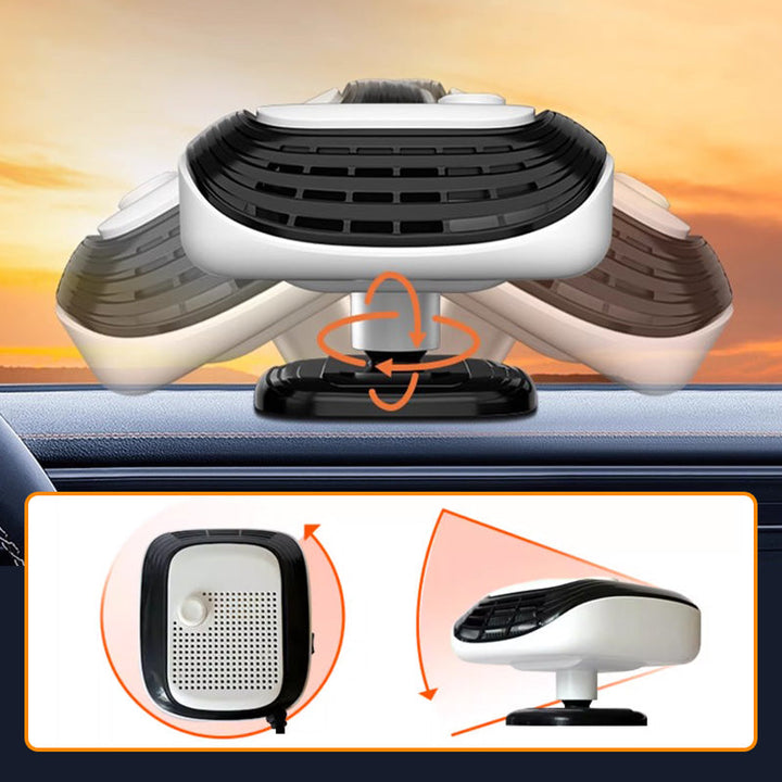 Compacte autokachel met 360° draaibaar en snelle warmte