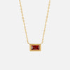 Baguette Geboortesteen Ketting.