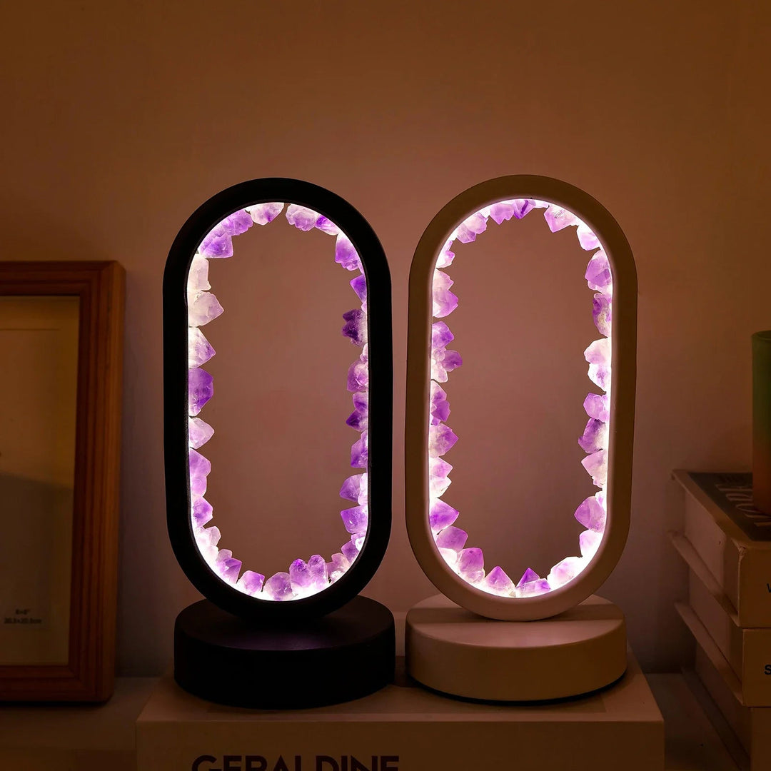 AmethystGlow - Handgemaakte Natuurlijke Kalmerende Amethist Lamp voor Ontspanning